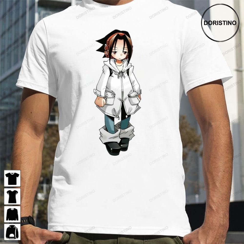 White Asakura Yoh Shaman King Limited Edition T-shirts